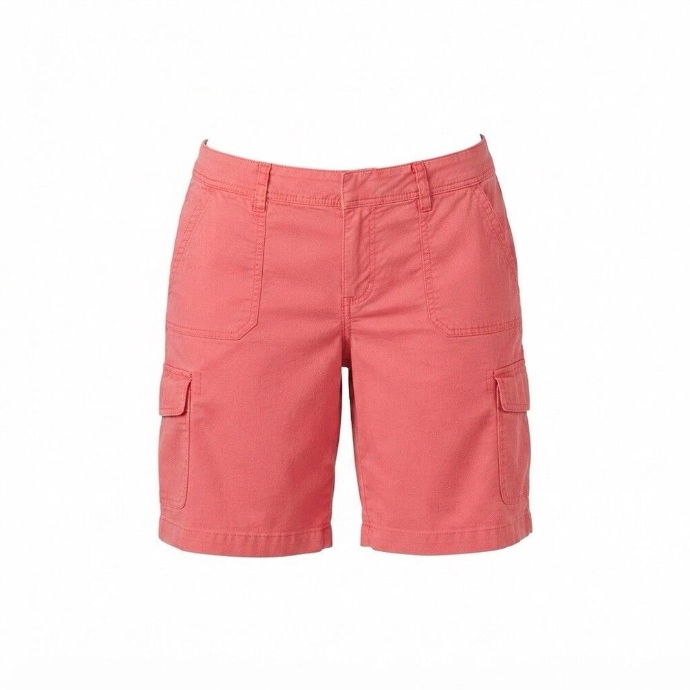 Lee Women's Relaxed Fit Shorts Pink Size 18 Regular Cotton Blend Bermuda Chico